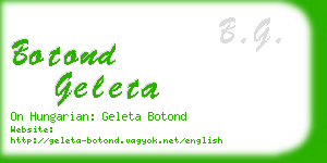 botond geleta business card